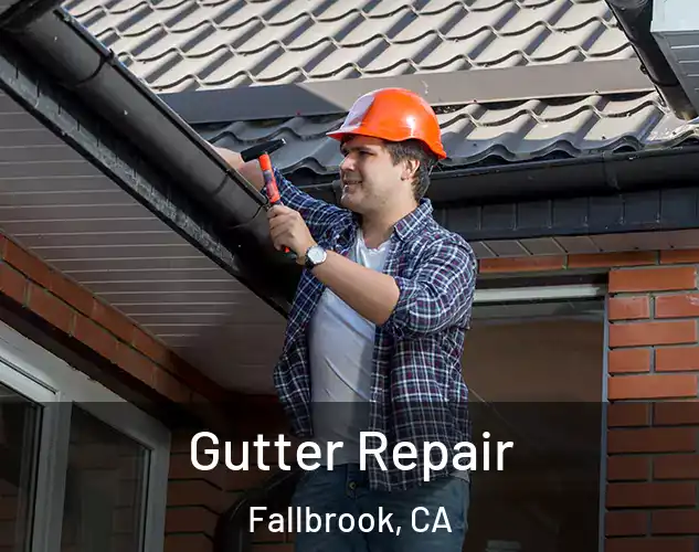  Gutter Repair Fallbrook, CA