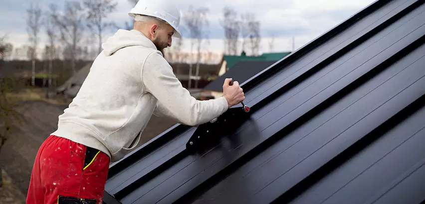 Tin Roof Ridge Cap Installation in Fallbrook