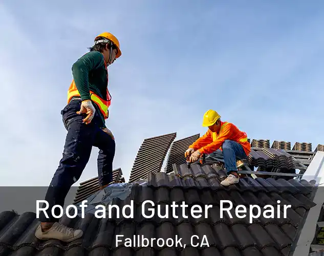  Roof and Gutter Repair Fallbrook, CA